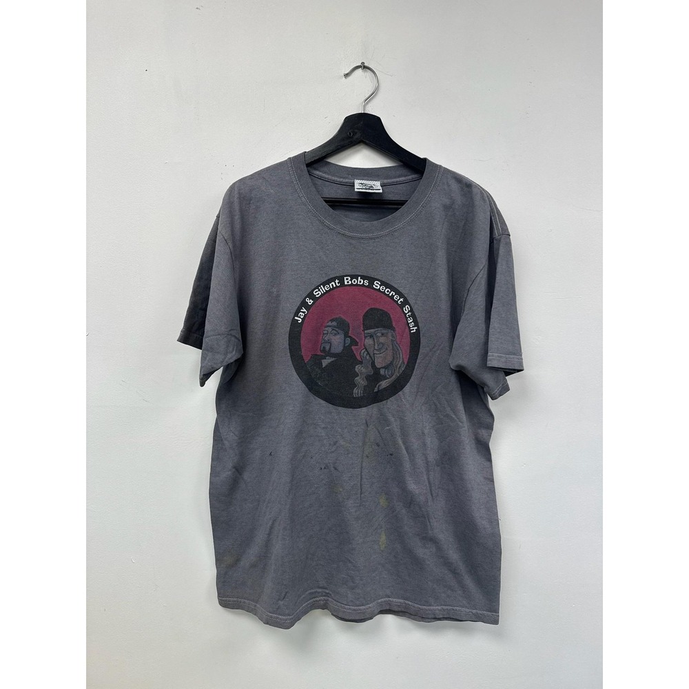 Vintage Jay & Silent Bob Secret Stash Shirt Mens Large Gray‎ Graphic Movie 90s